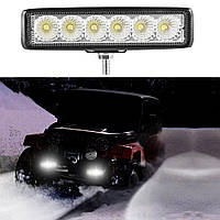 Светодиодная автомобильная LED фара CYCLONE WL-307 SLIM 18W EP6 FL