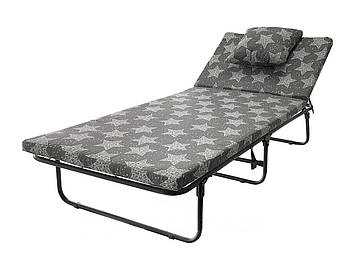 Розкладачка «Марія М60» з матрацом 5 см | 10 кг/187х72х33 см | Регульований підголовник | Компактна у складеному стані | Україна