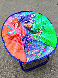 Дитяче розкладне крісло ГЕРОЇ В МАСКАХ з м'яким сидінням і спинкою (50х45х37 см, навантаження до 37 кг)