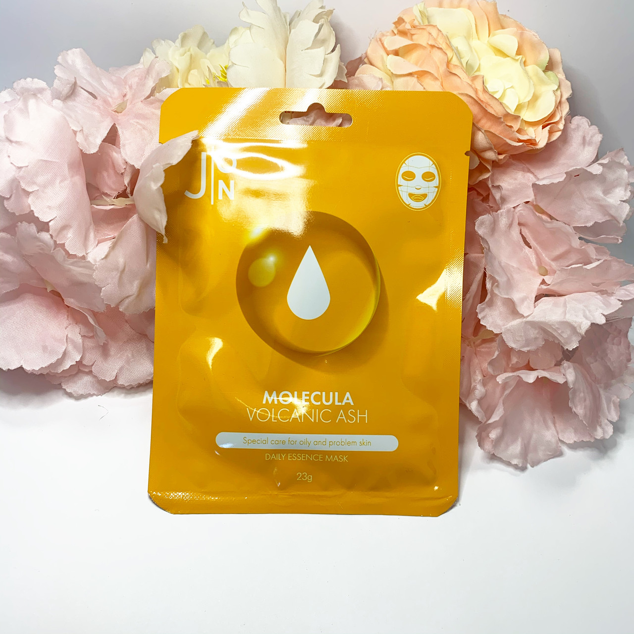 Тканинна маска для обличчя ВУЛКАНІЧНИЙ ПІПЕЛ Molecula Volcanic Daily Essence Mask J:ON, фото 1