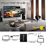 Конвертер — перетворювач екстрактор HDMI 2.0 4K/60Hz декодер цифрового аудіозвуку в оптичний SPDIF + цифро-аналоговий декодер на тюльпани, фото 7