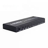 4-х портовий комутатор HDMI V2.0 / 60Gh UHD перемикач Audio Extractor перетворювач конвертер цифрового аудіо звуку в оптичний та, фото 3