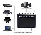 Аудіо декодер цифрового звуку з оптичного Toslink SPDIF в аналоговий 5.1 RCA тюльпани ( Конвертер оптичний / коаксіальний AC3,, фото 7