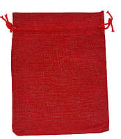 Мішечок текстурований , розмір 17,5х12,5 см, колір червоний