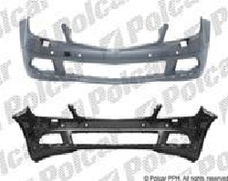 Передній бампер Mercedes W204 C-Class '07-11 (Polcar) 2048804140, PBZ049681BA