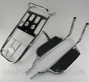 Багажник Дельта + підніжки для пасажира.