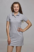 Сукня медичне POLO - Класика Короткий рукав, Світло-сірий