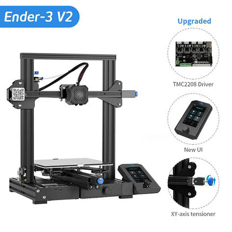3D принтер Creality Ender-3 V2 (комплект для збірки), фото 2