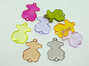 Підвіски "Ведмедик" мікс 40 мм 500 грамів акрил