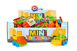 Набір машин Міні ТехноК 5897 у боксі 42 шт. різні авто іграшка дитяча машинка пластикова для дітей