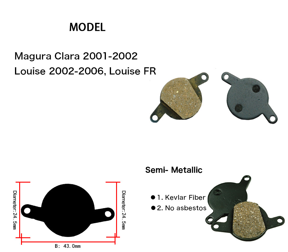 Гальмівні колодки Magura Clara 2001-2002 / Louise 2002-2006 / Louise FR