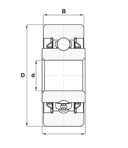 Підшипник 205 KYY3 (205KYY3) AGRI-C, фото 2