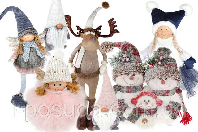 Новорічні м'які іграшки