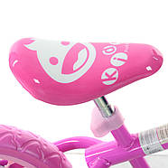 Дитячий беговел PROFI KIDS 12 дюймів M 3255-1 Рожевий,колеса EVA, фото 2