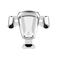 Автодержатель для смартфона Baseus Gravity Car Mount Silver 360 град 1шт