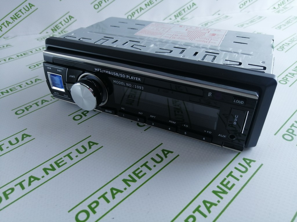 Магнітола Pioner 1093 ISO з USB/ FM/ MP3, фото 1