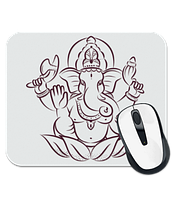 Коврик для мыши Индийский слон (Бог Ганеша)