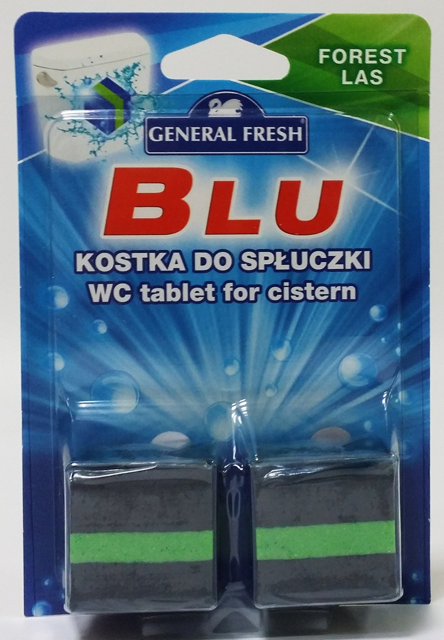 Таблетка в бачок "General Fresh" BLUE*2 50г*2 Ліс (шт.)