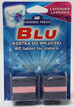 Таблетка в бачок "General Fresh" BLUE*2 50 г*2 Лаванда (шт.), фото 1