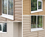 Сайдинг Ю-пласт вініловий Тимберблок КЕДР Янтарний панель 3х0,23. Timberblock серія під дерево кедр., фото 5