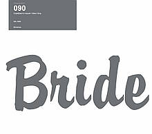 Оракал Bride срібло 091 25см кулька баблс 18" або фольга серце та зірка 18"