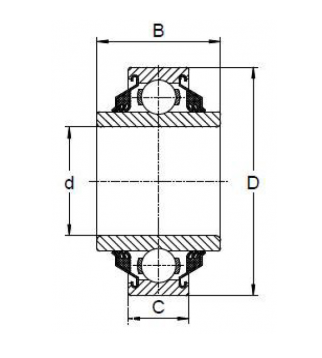 Підшипник GW 208 PP5 (W208 PP5) KSM Japan, фото 2