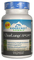 Комплекс для Підтримки Легенів, Спорт, Clear Lungs, RidgeCrest Herbals, 60 гельових капсул