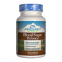 Комплекс для Нормалізації Цукру в Крові Blood Sugar Balance, RidgeCrest Herbals, 120 гельових капсул