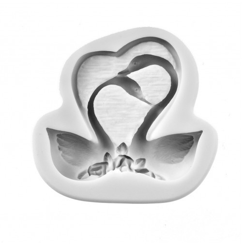 Сіліконовий молд Лебеді 8 х8х2см