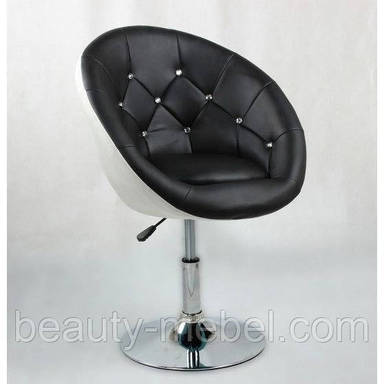 Перукарське крісло HC8516 чорно-біле