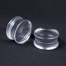 Плаги акрилові прозорі (пара)