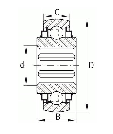 Підшипник 204 KRRB2 (204KRRB2) XMVB, фото 2