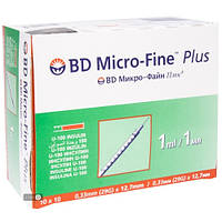 Шприци BD Micro-Fine (Мікро Файн) Plus U-100, 1 мл, 0,33 мм (29G) х 12,7 мм, 10 шт.