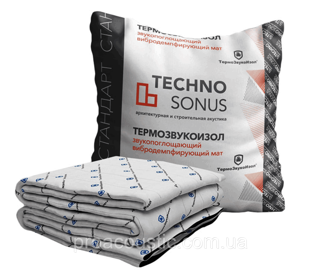 Звукоізоляція ТермоЗвукоІзол SONOTIZ Стандарт (12 мм) 15 м2