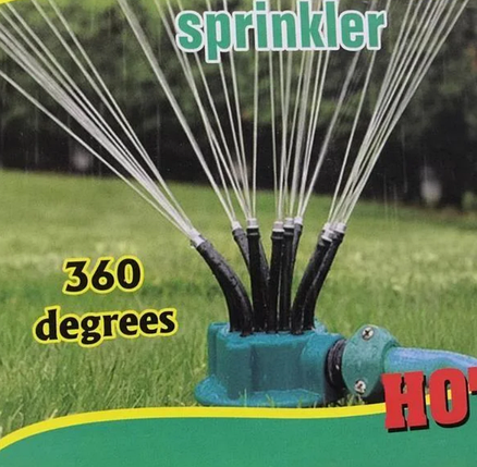 Спринклерний зрошувач 360 multifunctional Water Sprinklers розпилювач для газону, поливання газону, фото 2