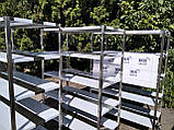 Стелаж для сиру 1200*600*1800мм, на колесах, в 304 нж, фото 3