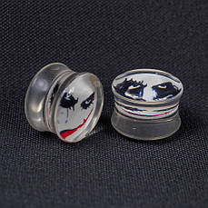 Плаг акриловий Joker 3D (пара)