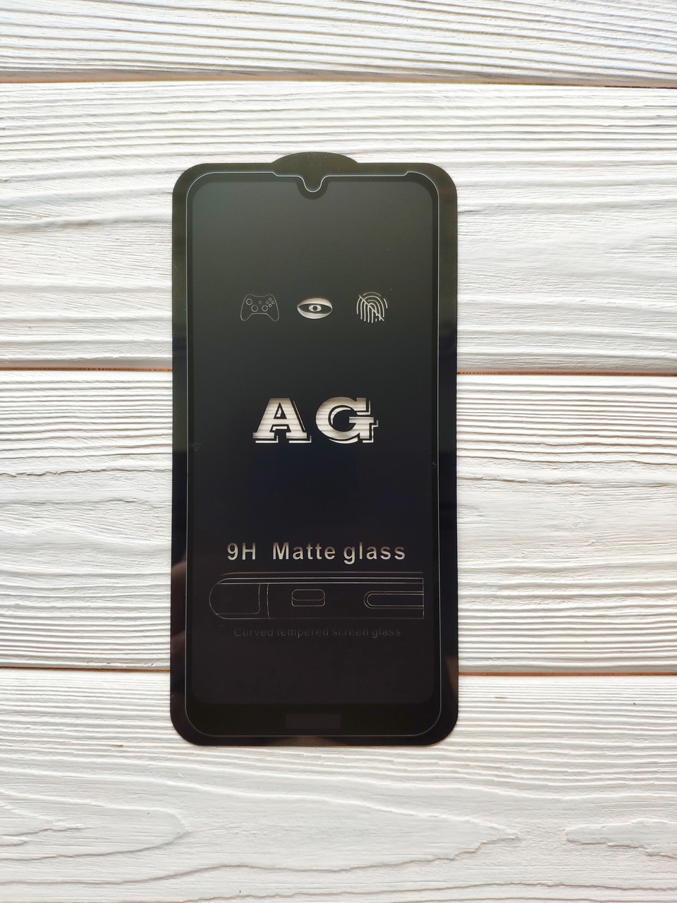 Захисне скло AG Matte Full Glue для Huawei Y6 2019 Матове Чорне