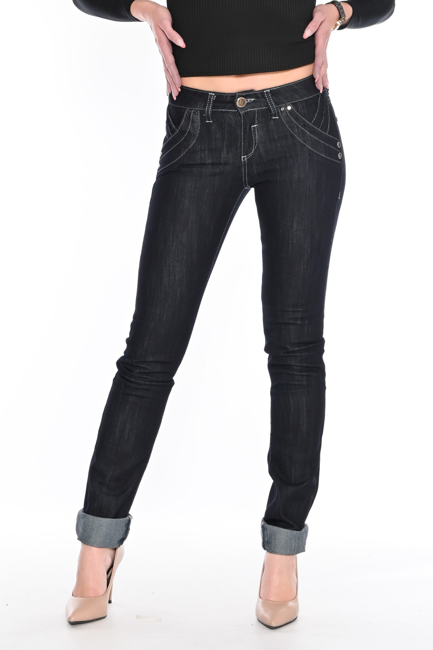 Женские джинсы ОMATjeans 9574-806 синие