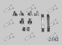 Ремкомплект передних тормозных колодок WP (Carrab) 2142 для Toyota Liteace CM20/CM3#/KM20/KM3#, Wagon F
