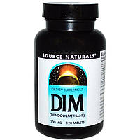 DIM (дииндолилметан) 100мг, Source Naturals, 120 таблеток