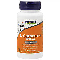 L-Карнозин, L-Carnosine, Now Foods, 500 мг, 50 вегетарианских капсул