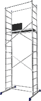 Будівельний помст алюмінієвий робоча висота 3.0 (м), фото 2