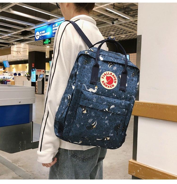 Рюкзак міський Kanken синій спортивний міцний для ноутбука з рефлективним лого водостійкий канкен, фото 1