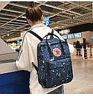 Рюкзак міський Kanken синій спортивний міцний для ноутбука з рефлективним лого водостійкий канкен, фото 8