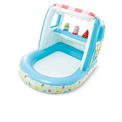 Водний ігровий центр Intex 48672 "Морозиво" надувний басейн для дітей розмір 127х102х99 см