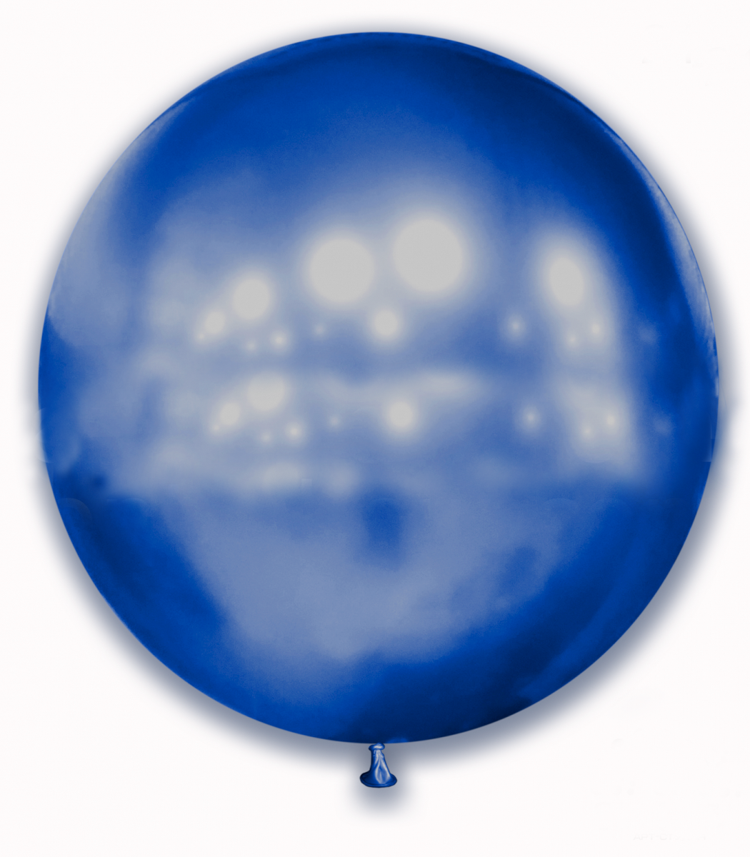 Латексна куля 21' хром SHOW синій (52,5 см)