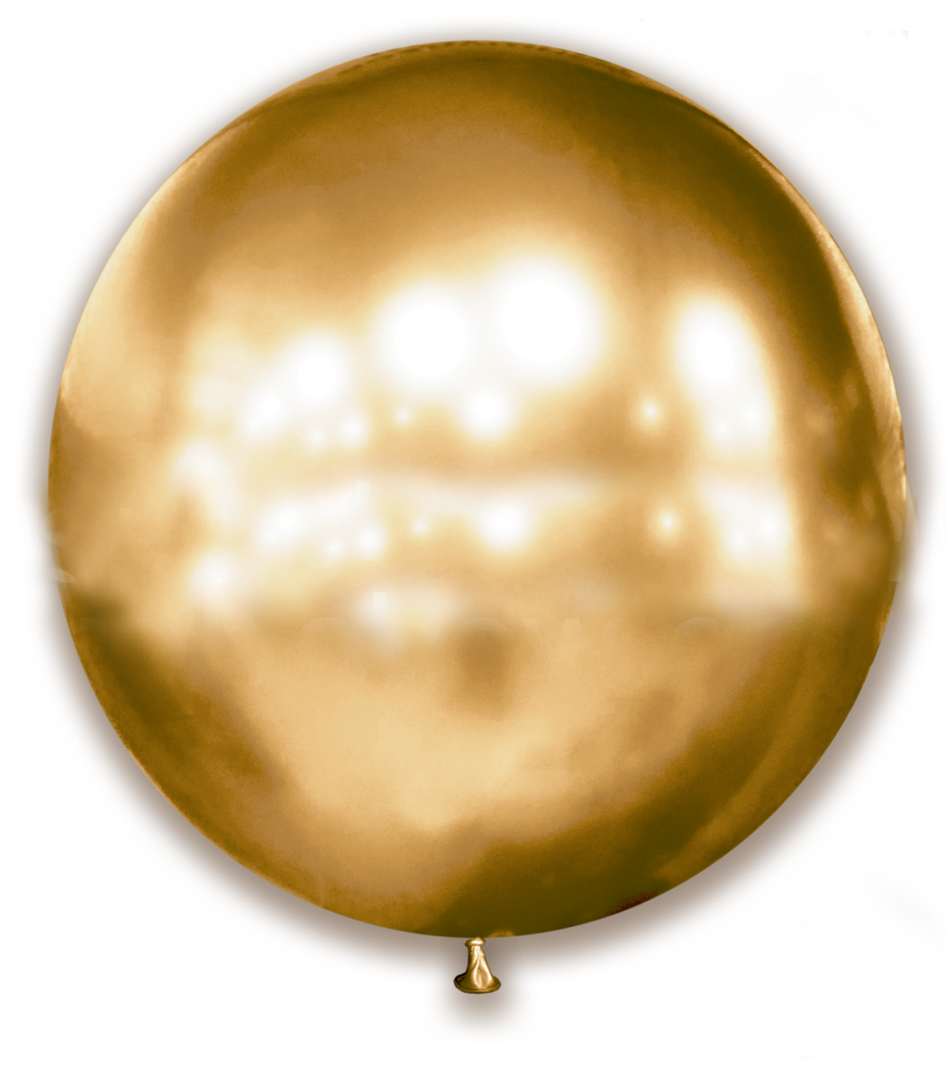 Латексна куля 24' хром SHOW золото (60 см)