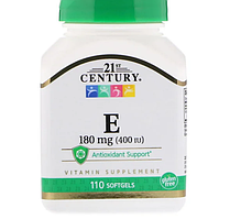 Вітамін Е- 400 21st Century Vitamin E 400UI 110softgels