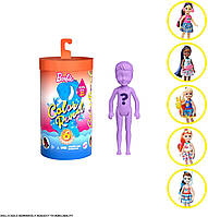 Кукла Барби Челси Сюрприз Цветное перевоплощение Barbie Color Reveal Chelsea Doll Sunny N' Cool beach Series